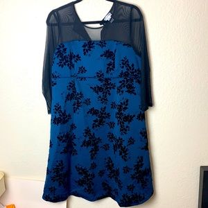Motherhood blue and black dress large